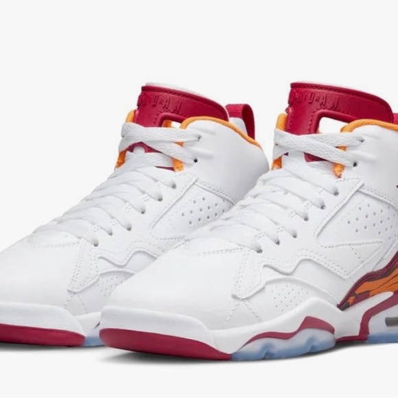 Jordan Big Kid's Jumpman White/Cardinal Red - Picture 2 of 7